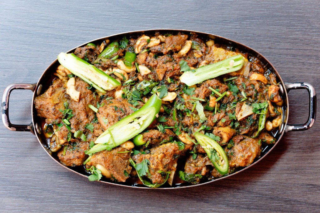 Andhra mutton curry with cashews
